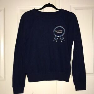 Hollister Navy Blue Marathon Napper Sweatshirt